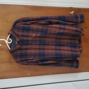 Outerknown Blanket Shirt Mens XL  Ocean Haze Plaid